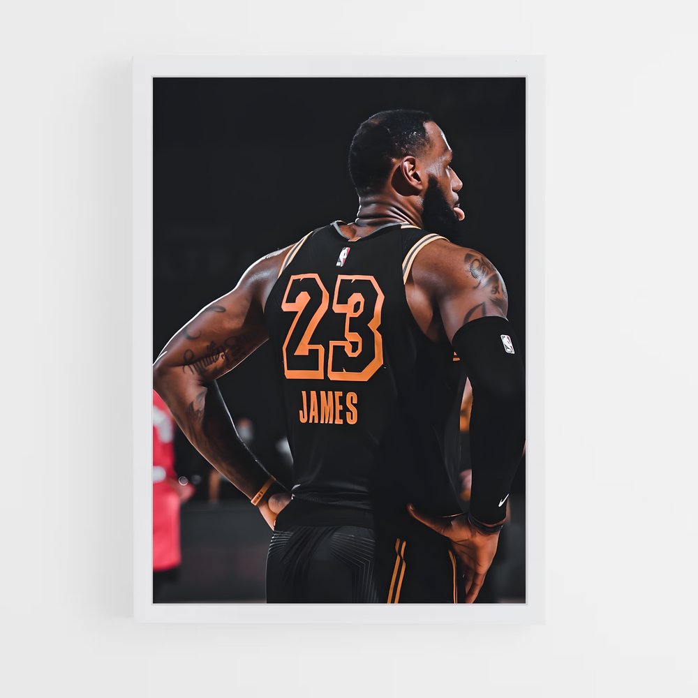 Poster James – affiche Basketball (vue 3)