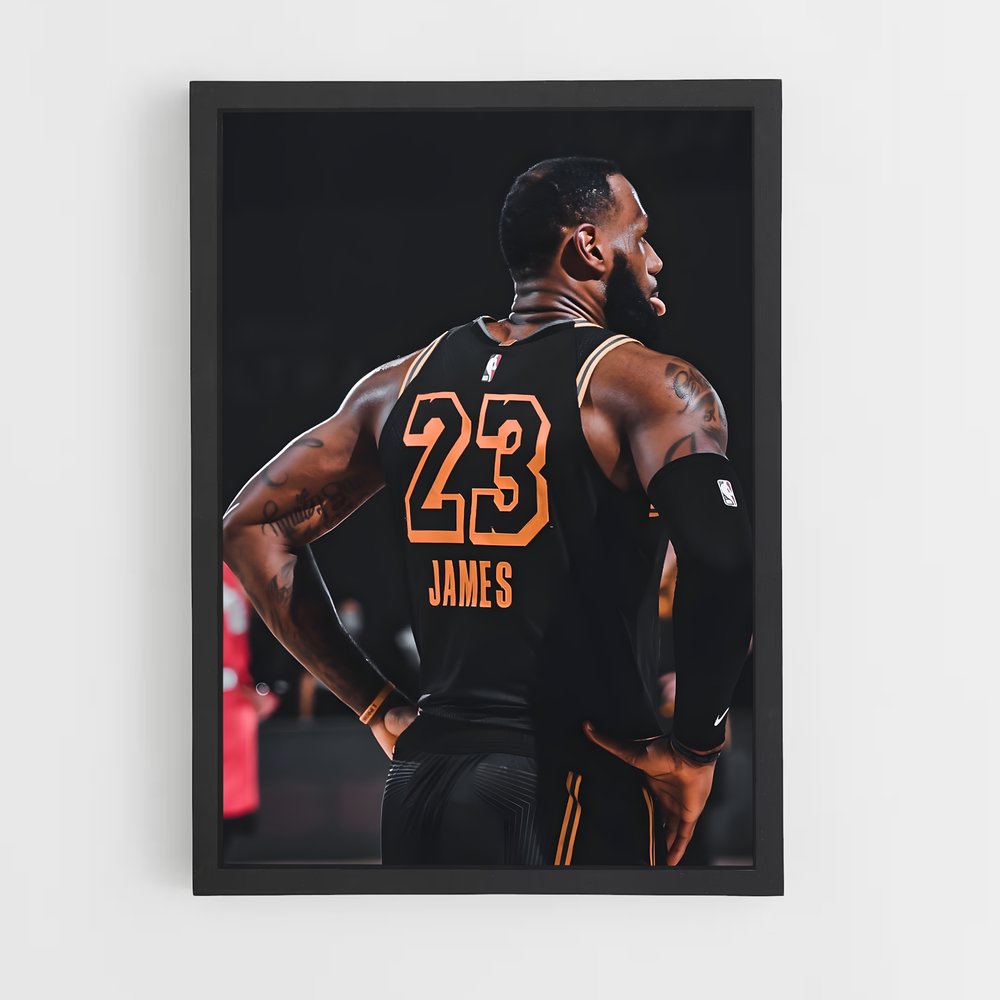 Poster James – affiche Basketball (vue 2)