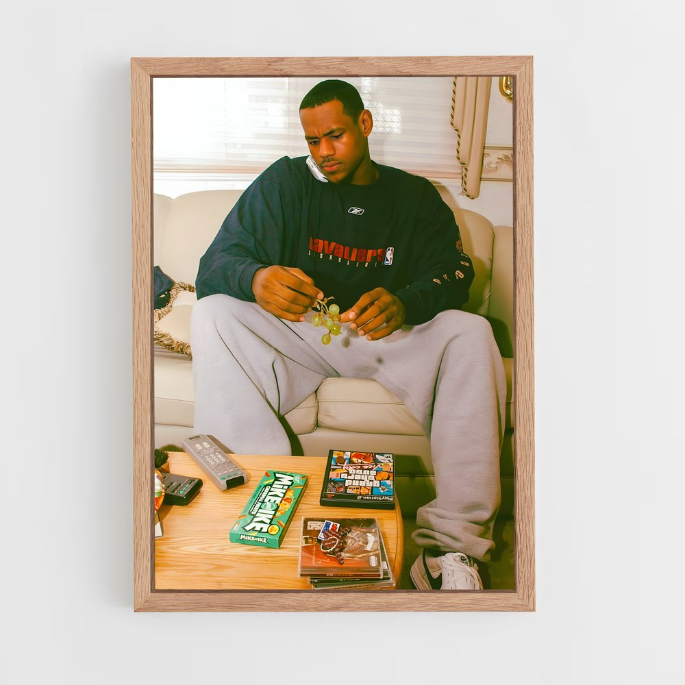 Poster Lebron Sweat – affiche Basketball (vue 4)