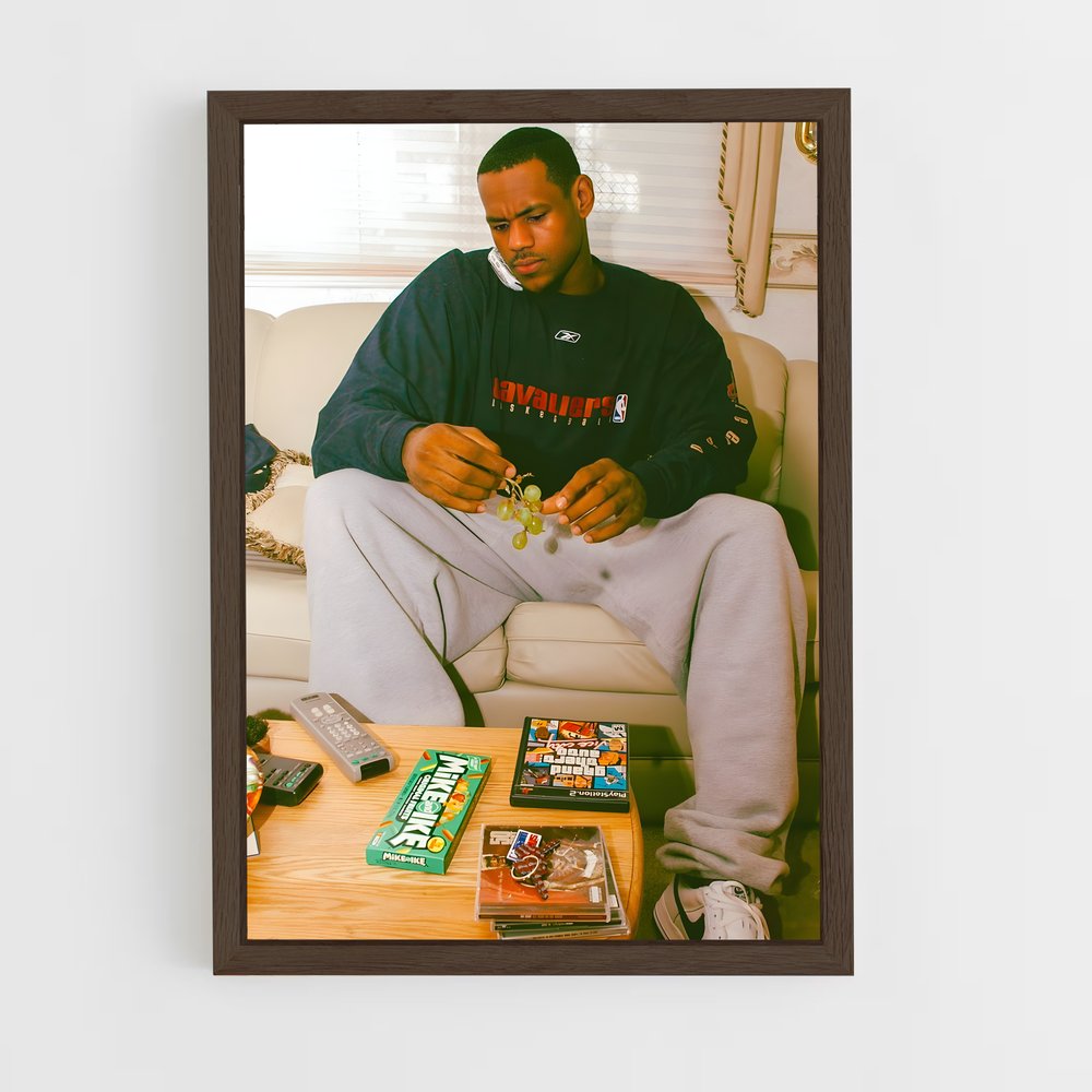 Poster Lebron Sweat – affiche Basketball (vue 5)