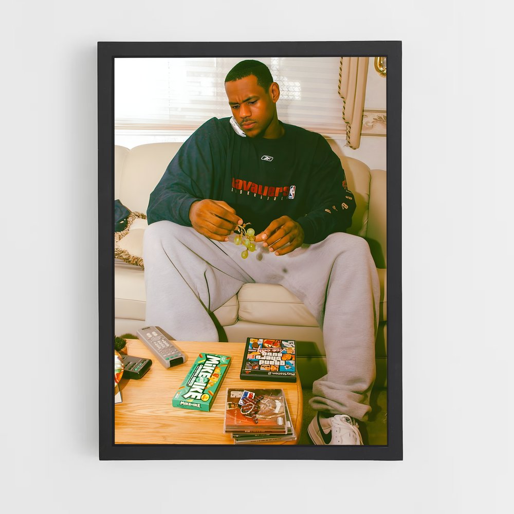 Poster Lebron Sweat – affiche Basketball (vue 2)