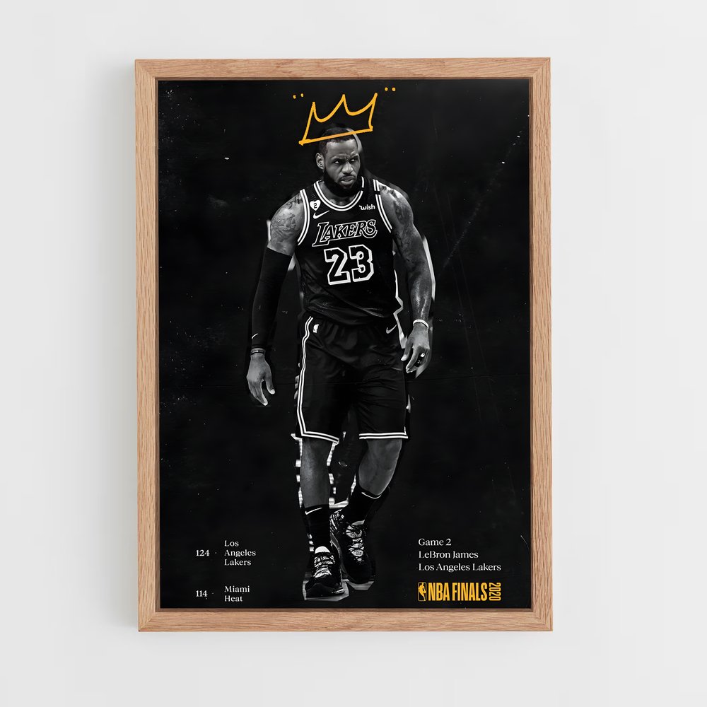 Poster Lebron James Roi – affiche Basketball (vue 4)