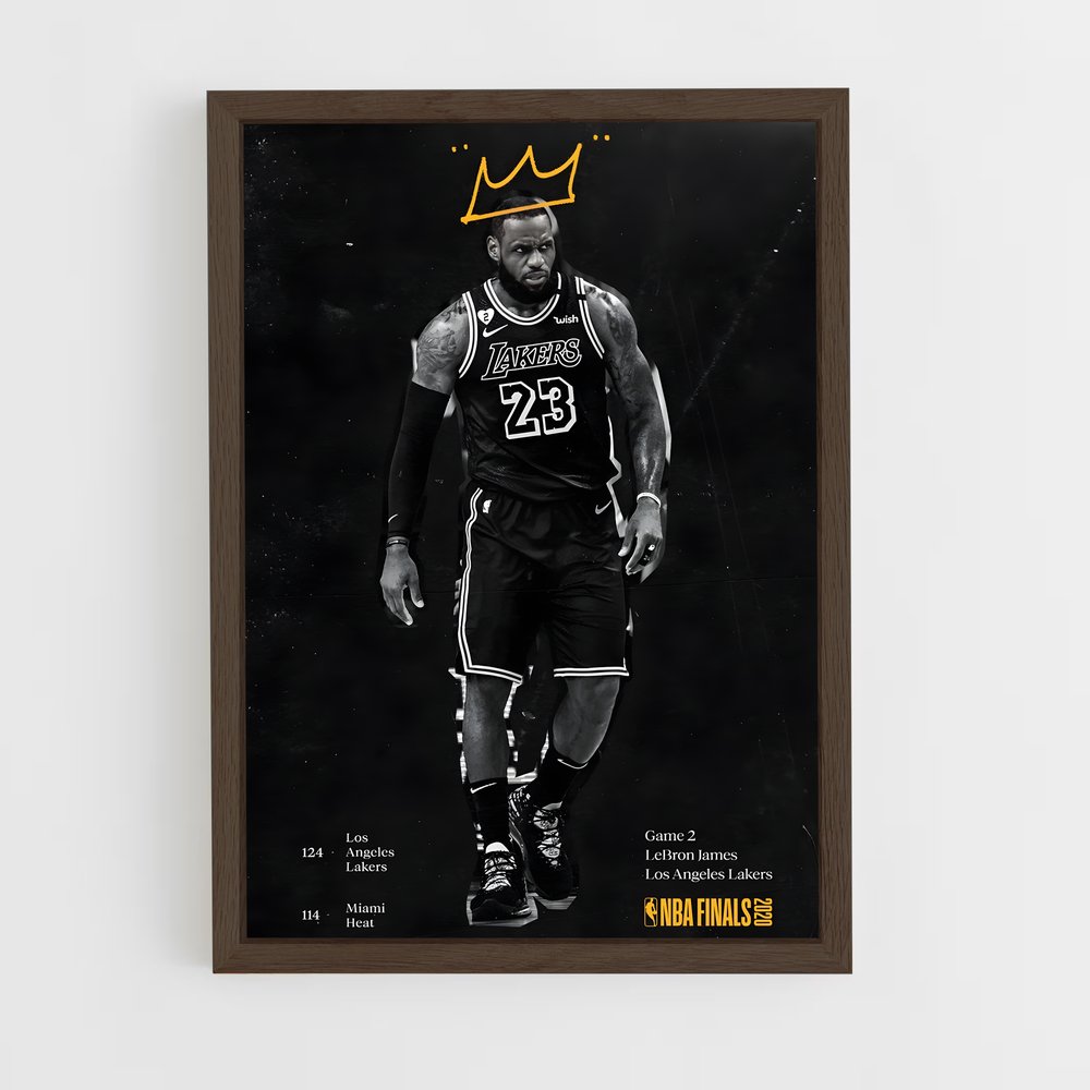 Poster Lebron James Roi – affiche Basketball (vue 5)