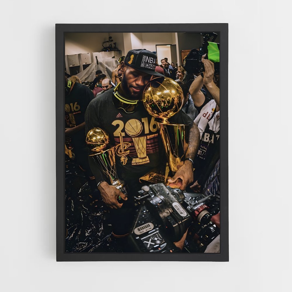 Poster Lebron James Champion – affiche Basketball (vue 2)