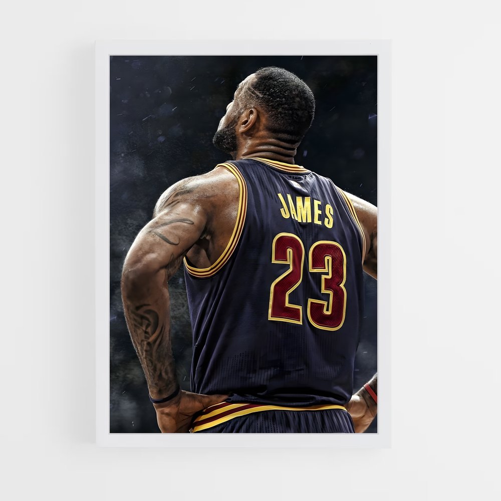 Poster Lebron James 23 – affiche Basketball (vue 3)