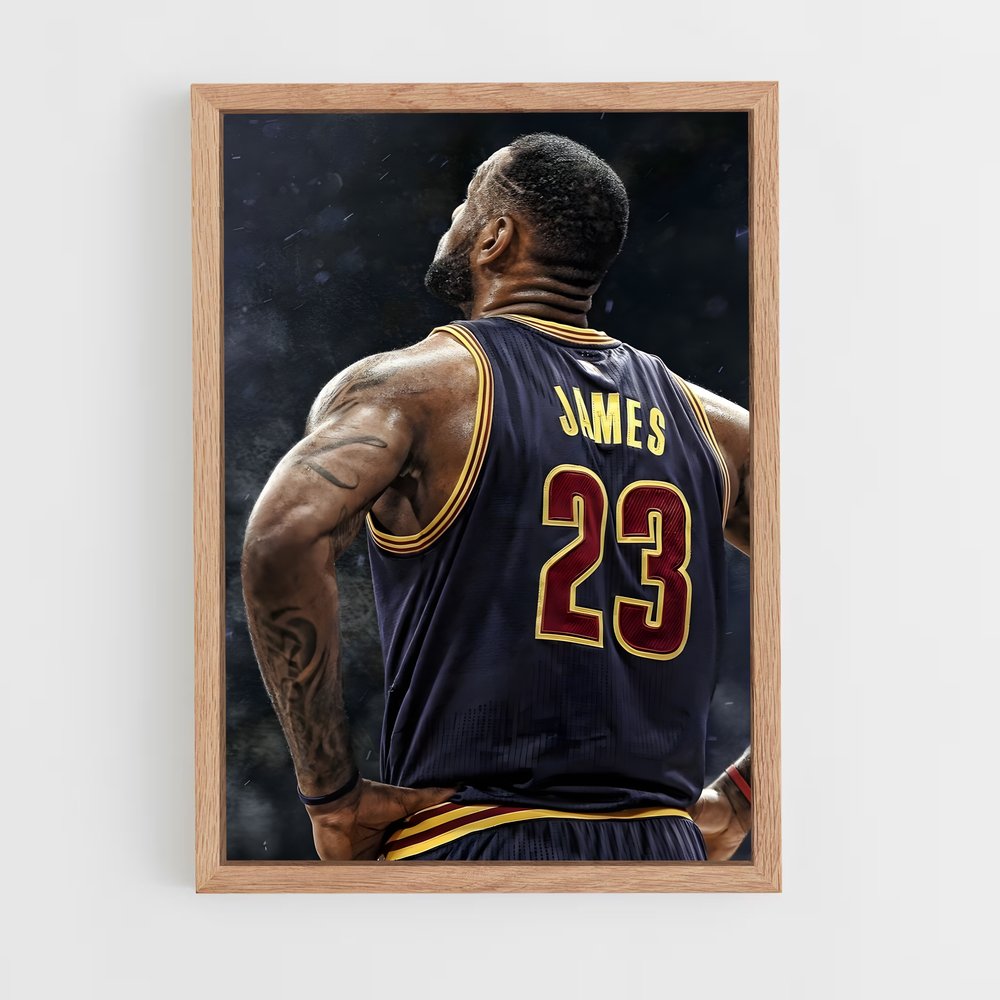 Poster Lebron James 23 – affiche Basketball (vue 4)