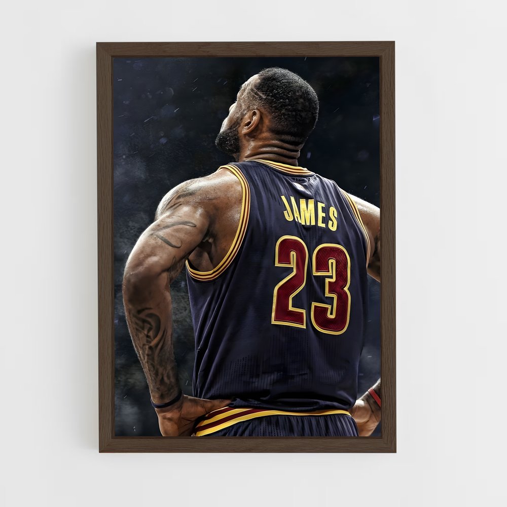 Poster Lebron James 23 – affiche Basketball (vue 5)