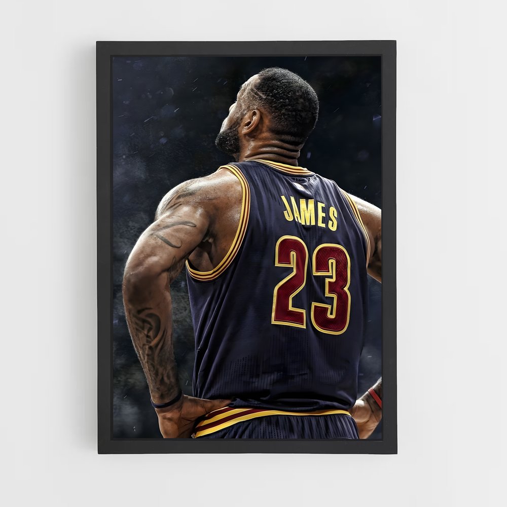 Poster Lebron James 23 – affiche Basketball (vue 2)