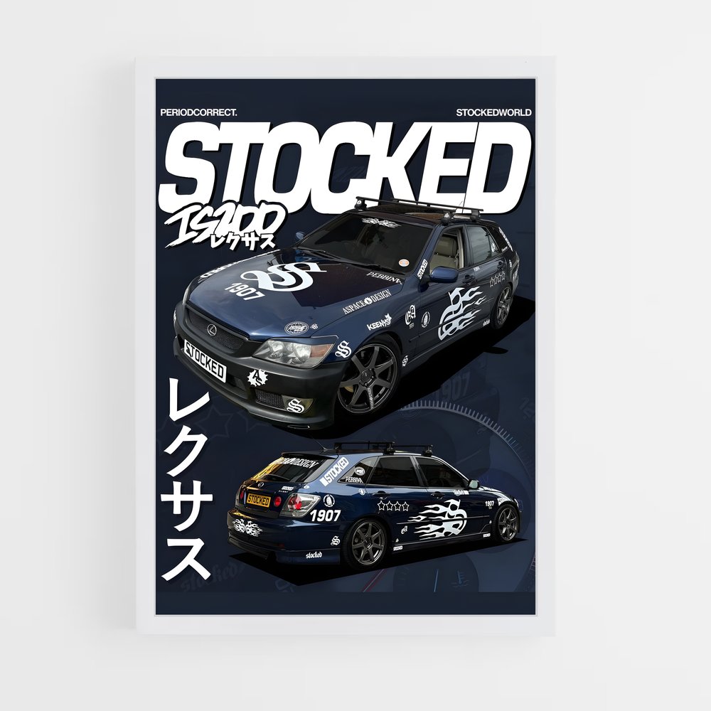 Poster Vitesse Lexus (vue 3)