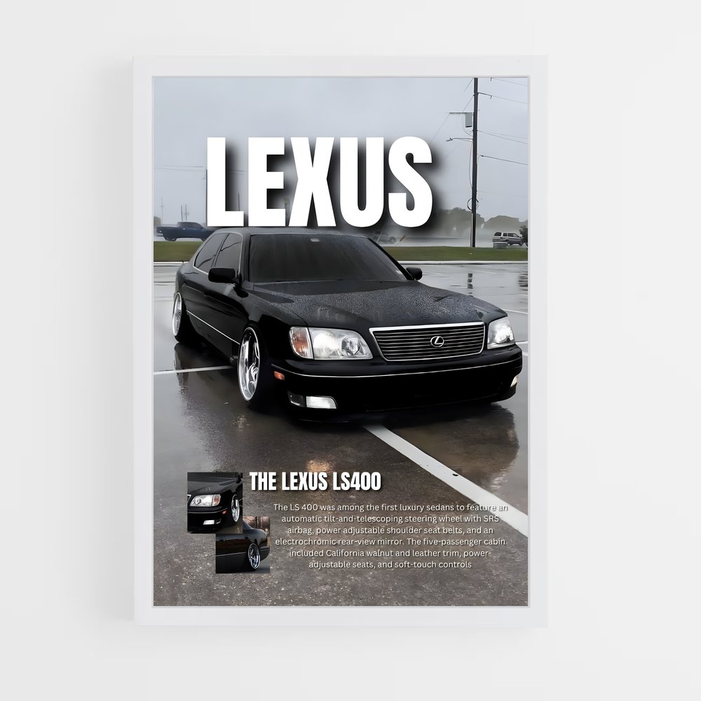 Poster Élégance Lexus (vue 3)