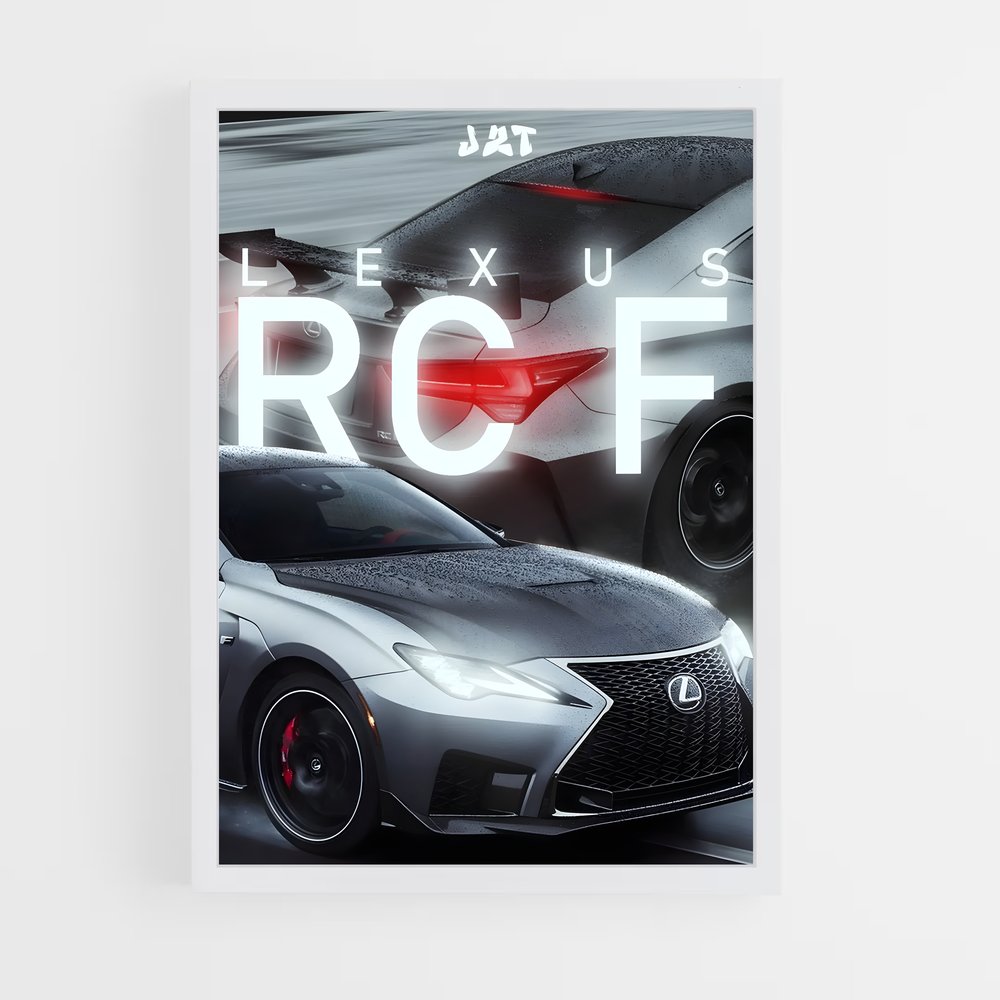 Poster Vitesse Lexus RC F (vue 3)