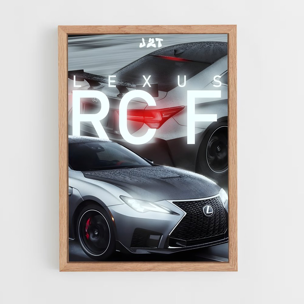 Poster Vitesse Lexus RC F (vue 4)
