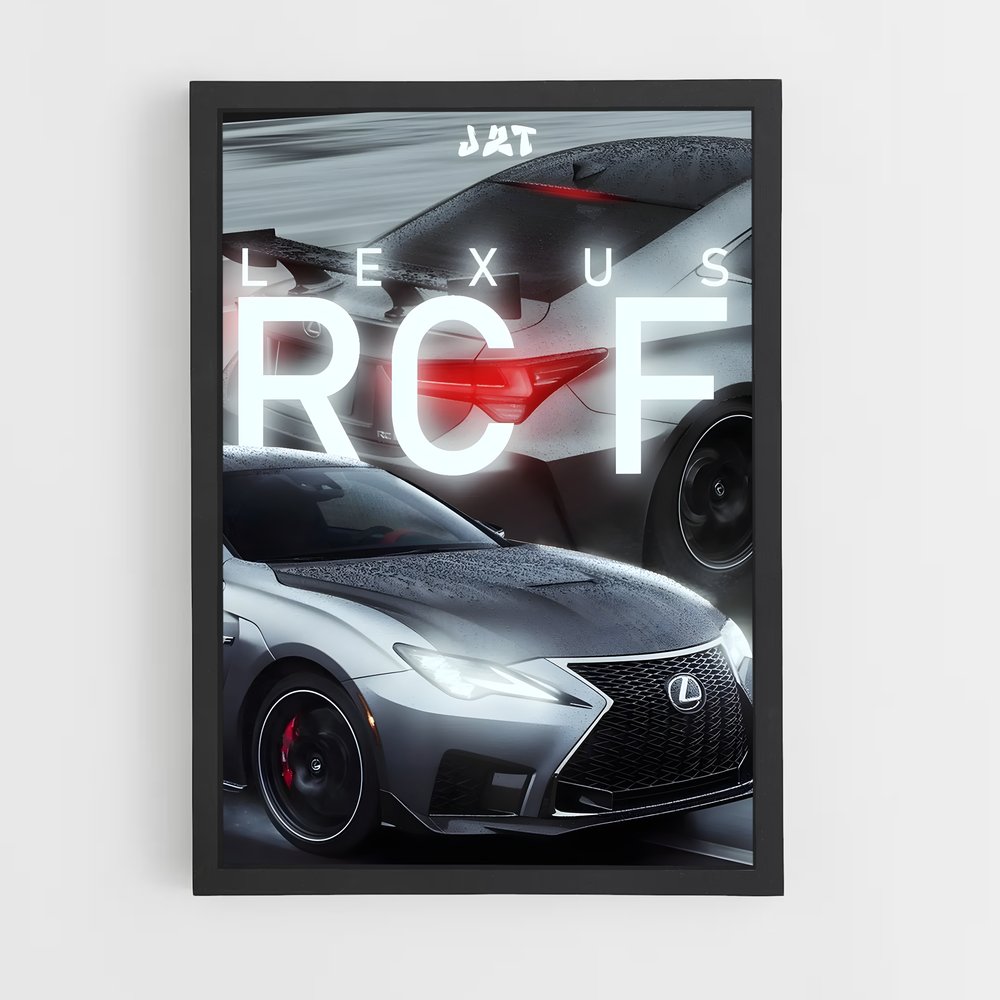 Poster Vitesse Lexus RC F (vue 2)