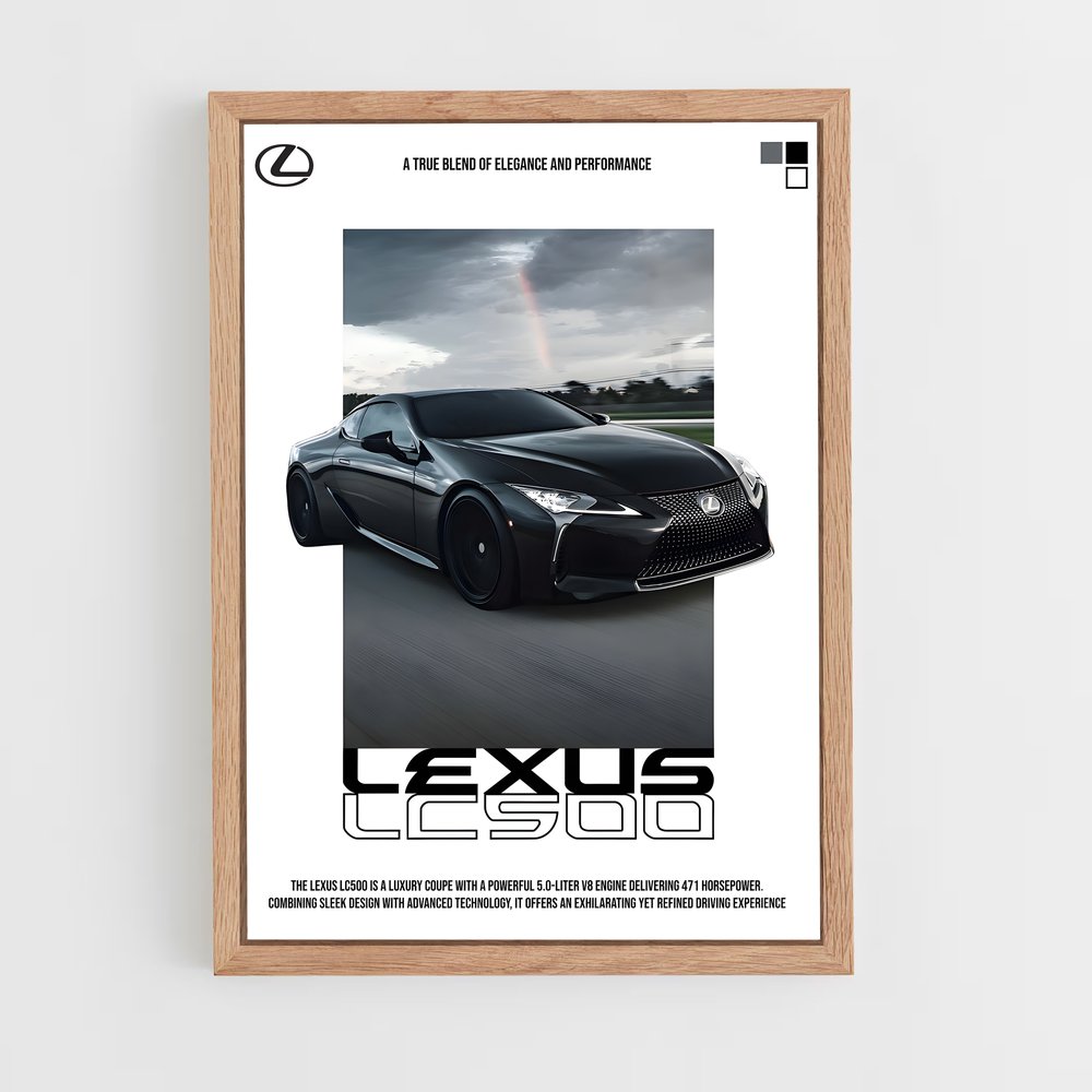Poster Élégance LC500 – affiche Lexus (vue 4)