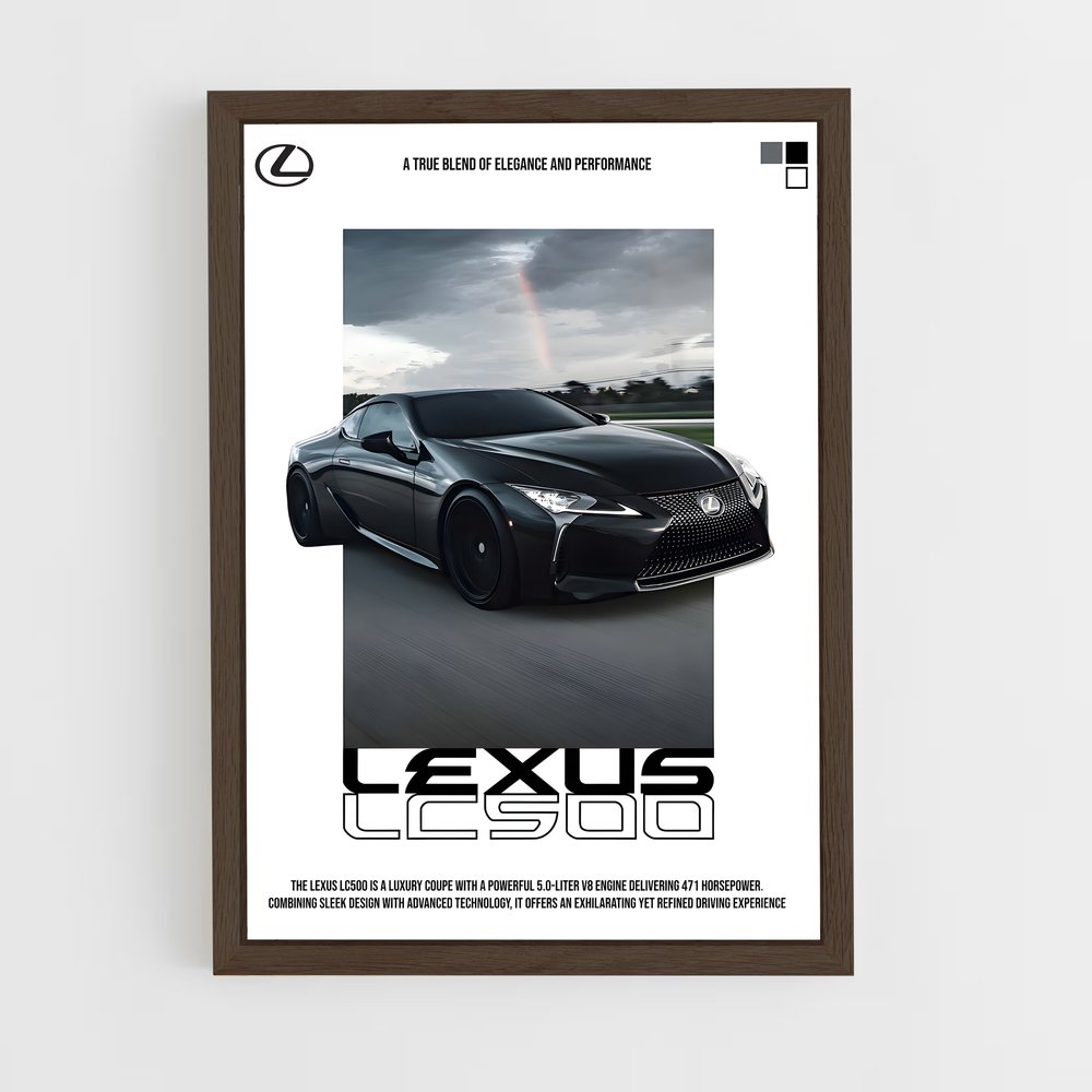 Poster Élégance LC500 – affiche Lexus (vue 5)