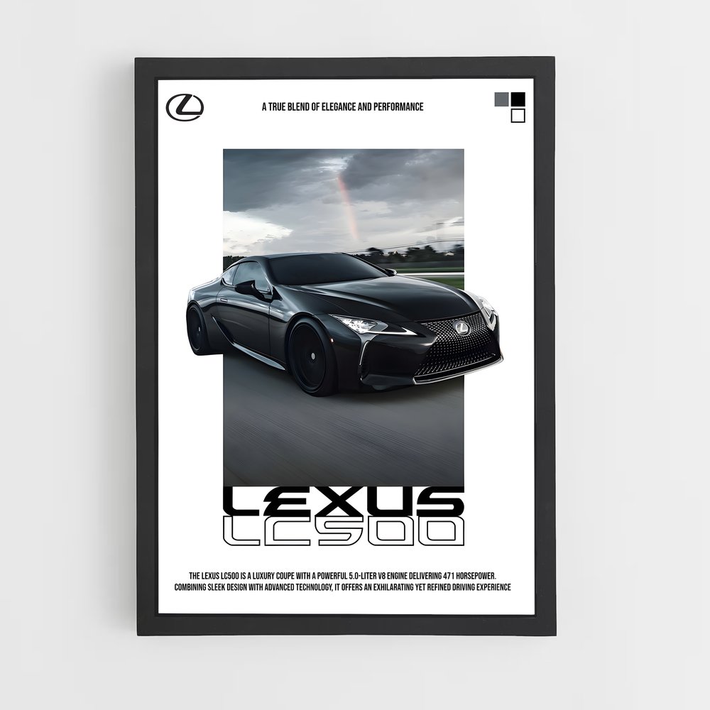 Poster Élégance LC500 – affiche Lexus (vue 2)