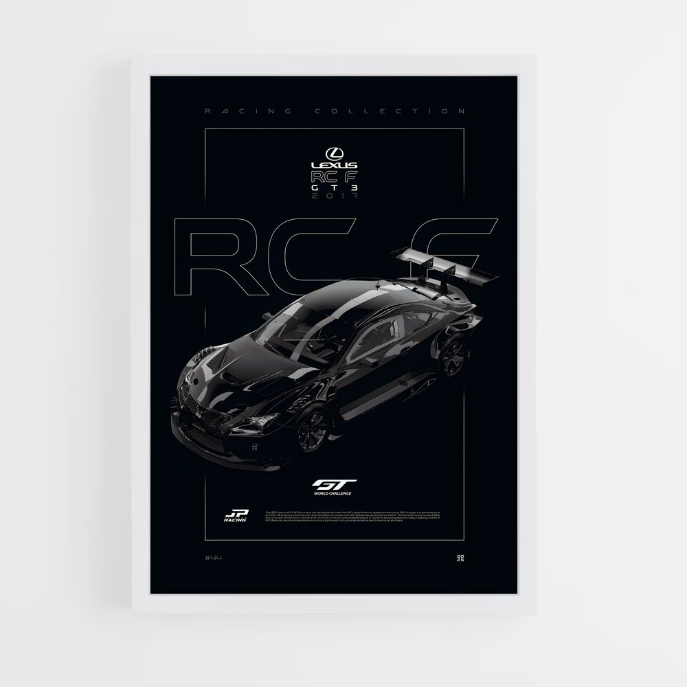 Poster Racing RC F – affiche Lexus (vue 3)