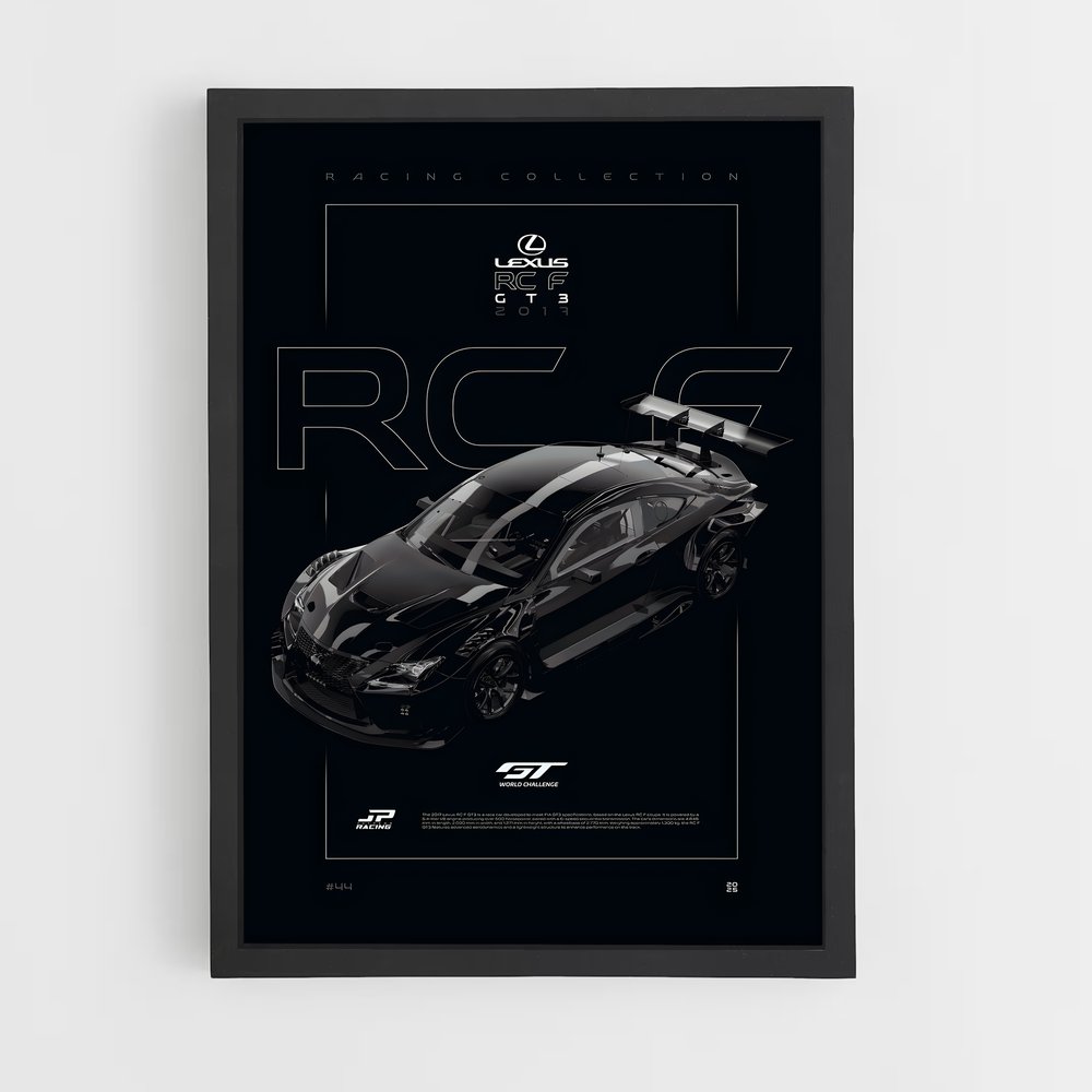 Poster Racing RC F – affiche Lexus (vue 2)