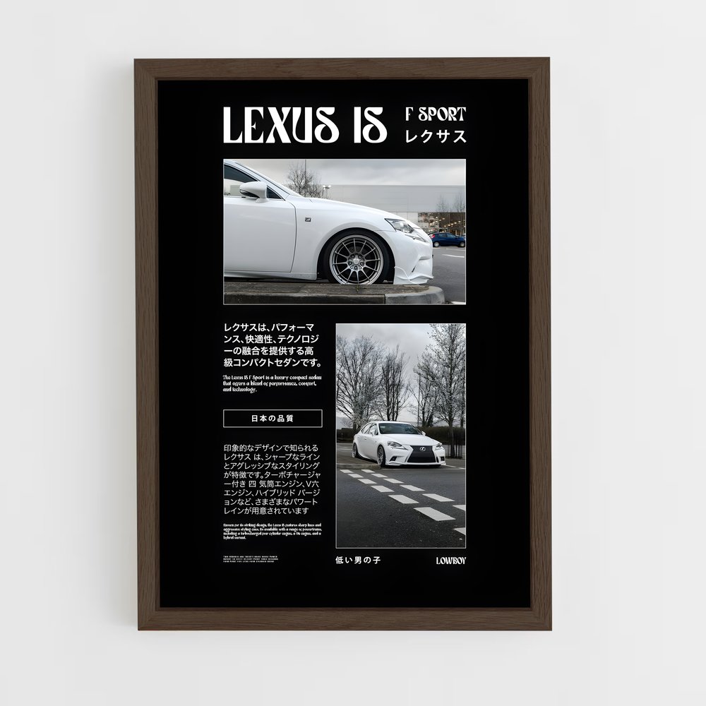 Poster Lexus IS F-Sport (vue 5)