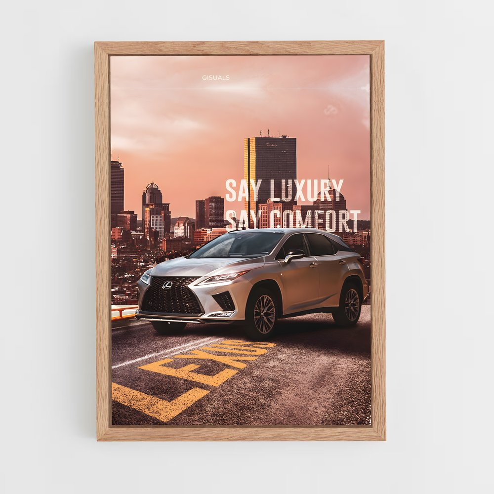 Poster Luxe Confort – affiche Lexus (vue 4)