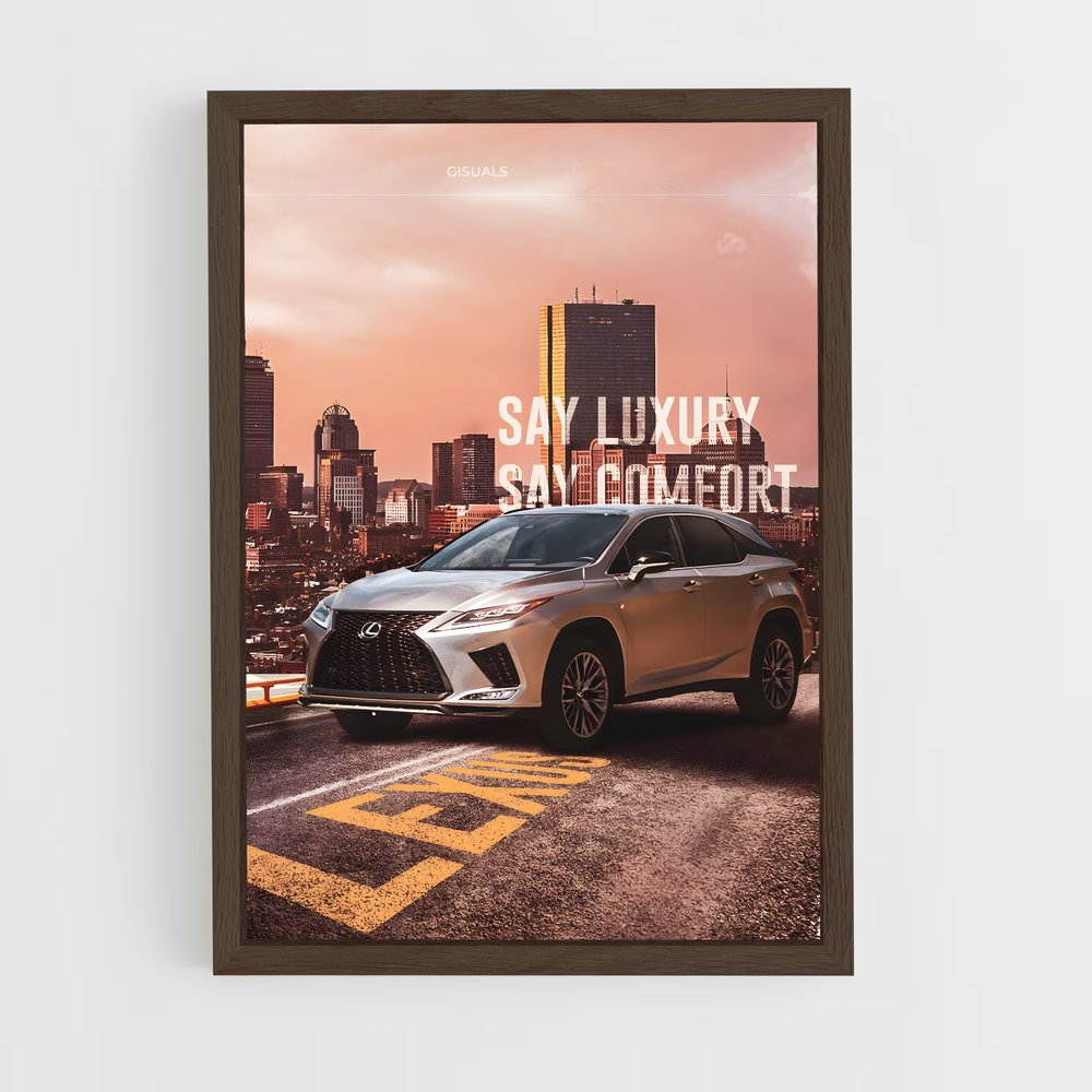 Poster Luxe Confort – affiche Lexus (vue 5)
