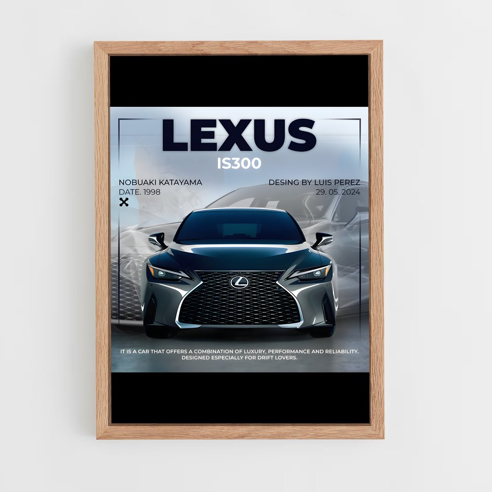 Poster Luxe IS300 – affiche Lexus (vue 4)