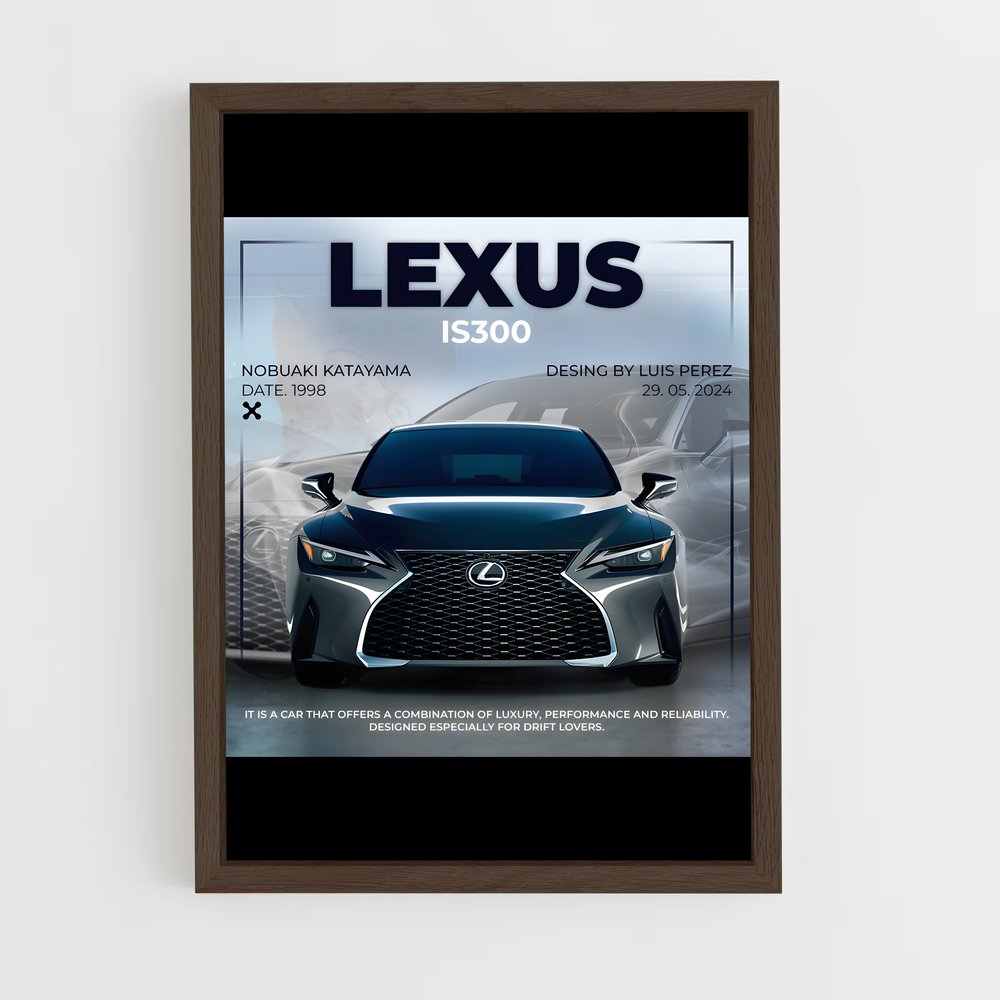 Poster Luxe IS300 – affiche Lexus (vue 5)