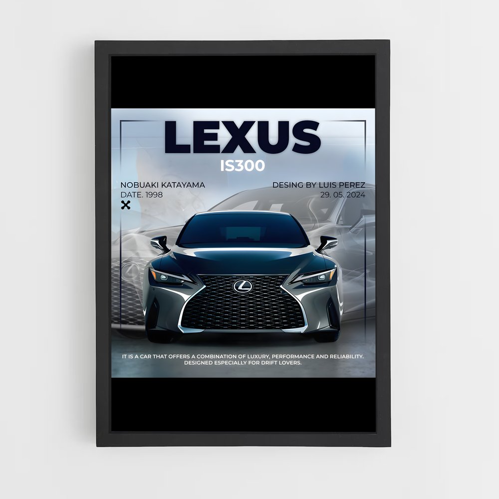 Poster Luxe IS300 – affiche Lexus (vue 2)