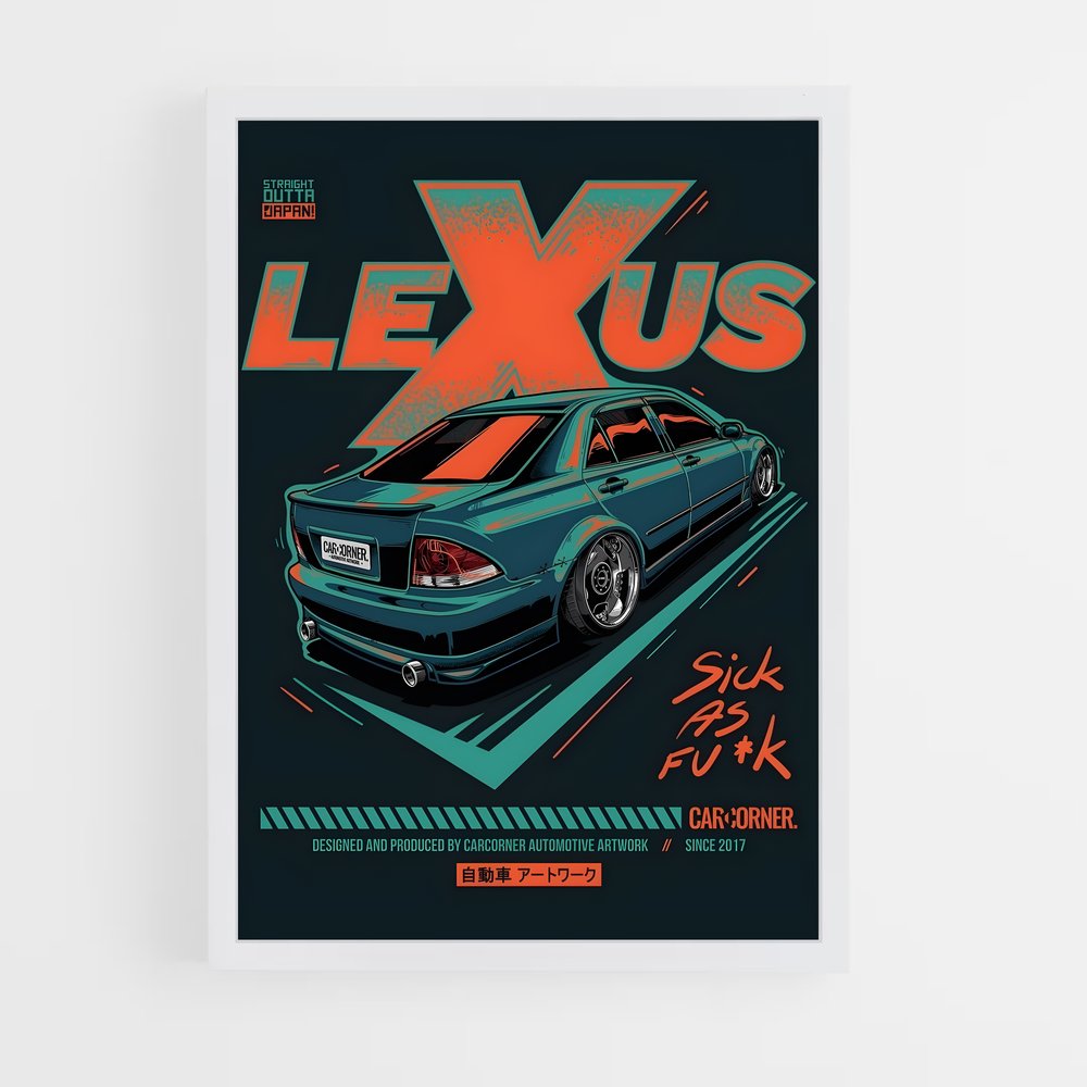 Poster Automotion – affiche Lexus (vue 3)
