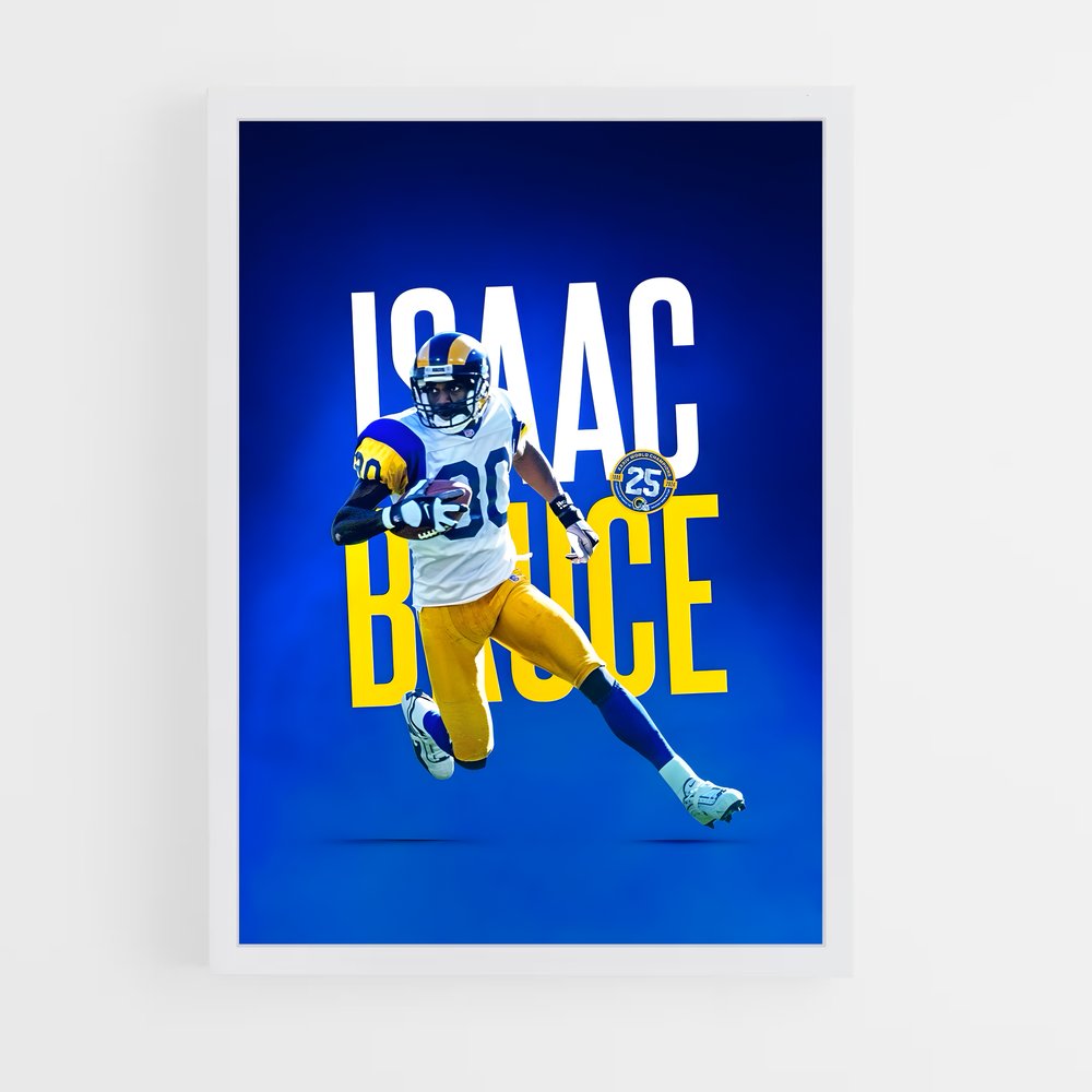 Poster Isaac Bruce Rams – affiche Football US (vue 3)
