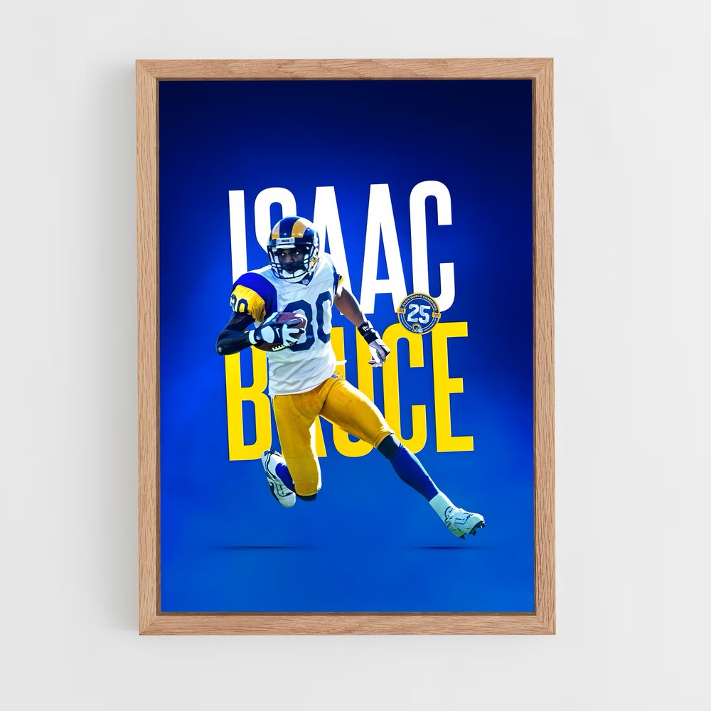 Poster Isaac Bruce Rams – affiche Football US (vue 4)
