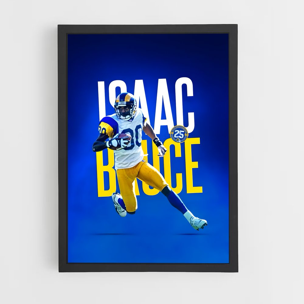Poster Isaac Bruce Rams – affiche Football US (vue 2)
