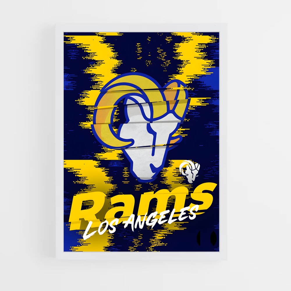Poster Rams Los Angeles – affiche Football US (vue 3)