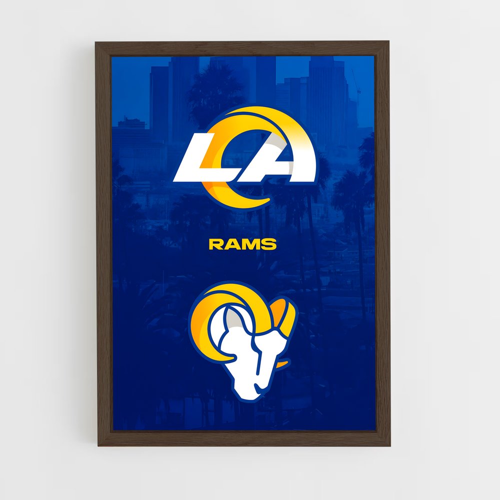 Poster Los Angeles Rams Skyline – affiche Football US (vue 5)