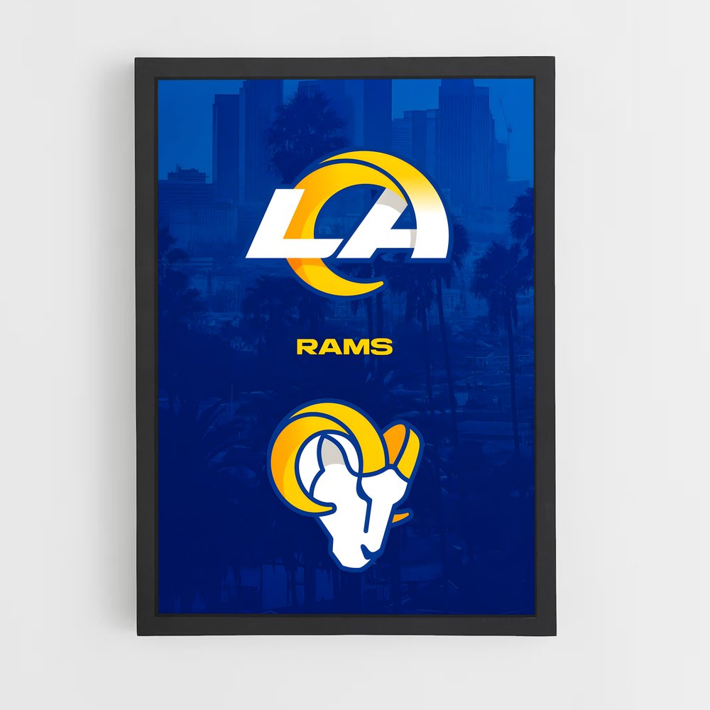 Poster Los Angeles Rams Skyline – affiche Football US (vue 2)