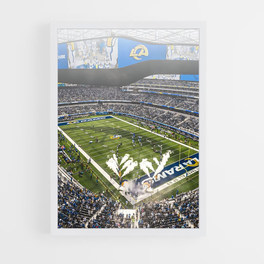Poster Game Day Rams – affiche Football US (vue 3)