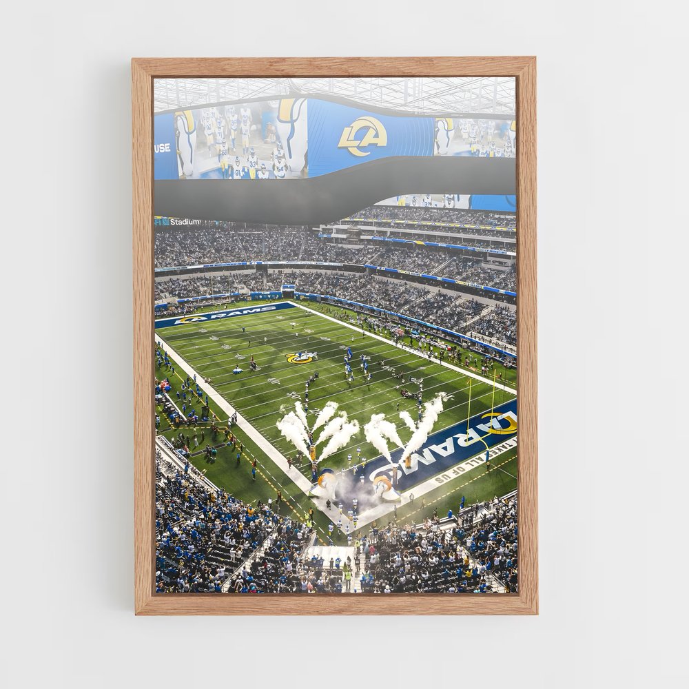 Poster Game Day Rams – affiche Football US (vue 4)