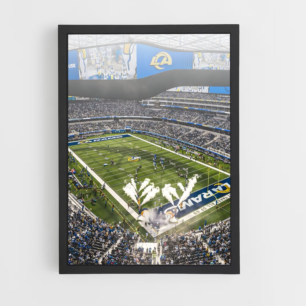 Poster Game Day Rams – affiche Football US (vue 2)