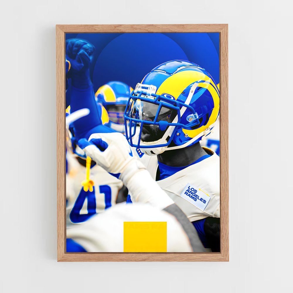 Poster Équipe Los Angeles Rams – affiche Football US (vue 4)