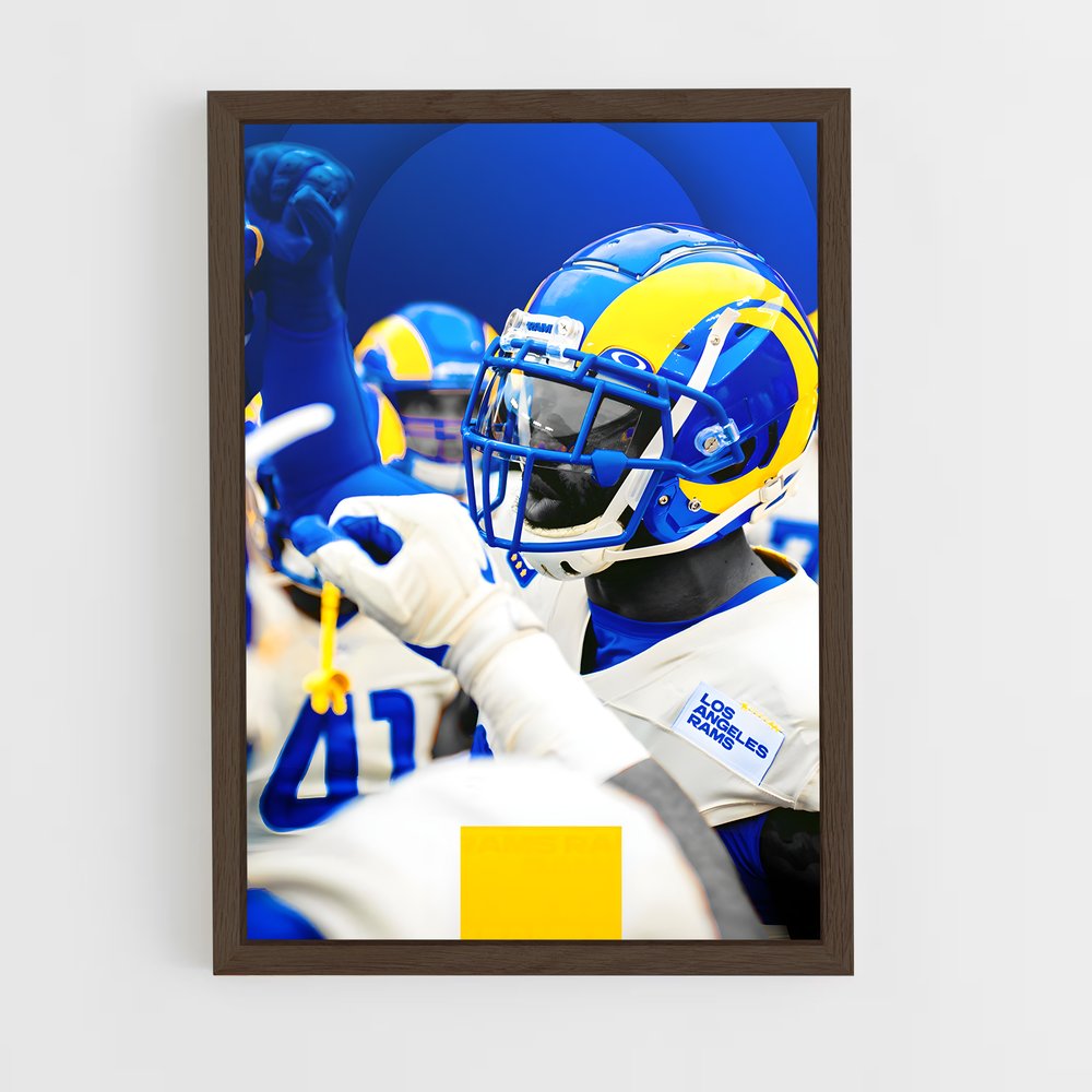 Poster Équipe Los Angeles Rams – affiche Football US (vue 5)