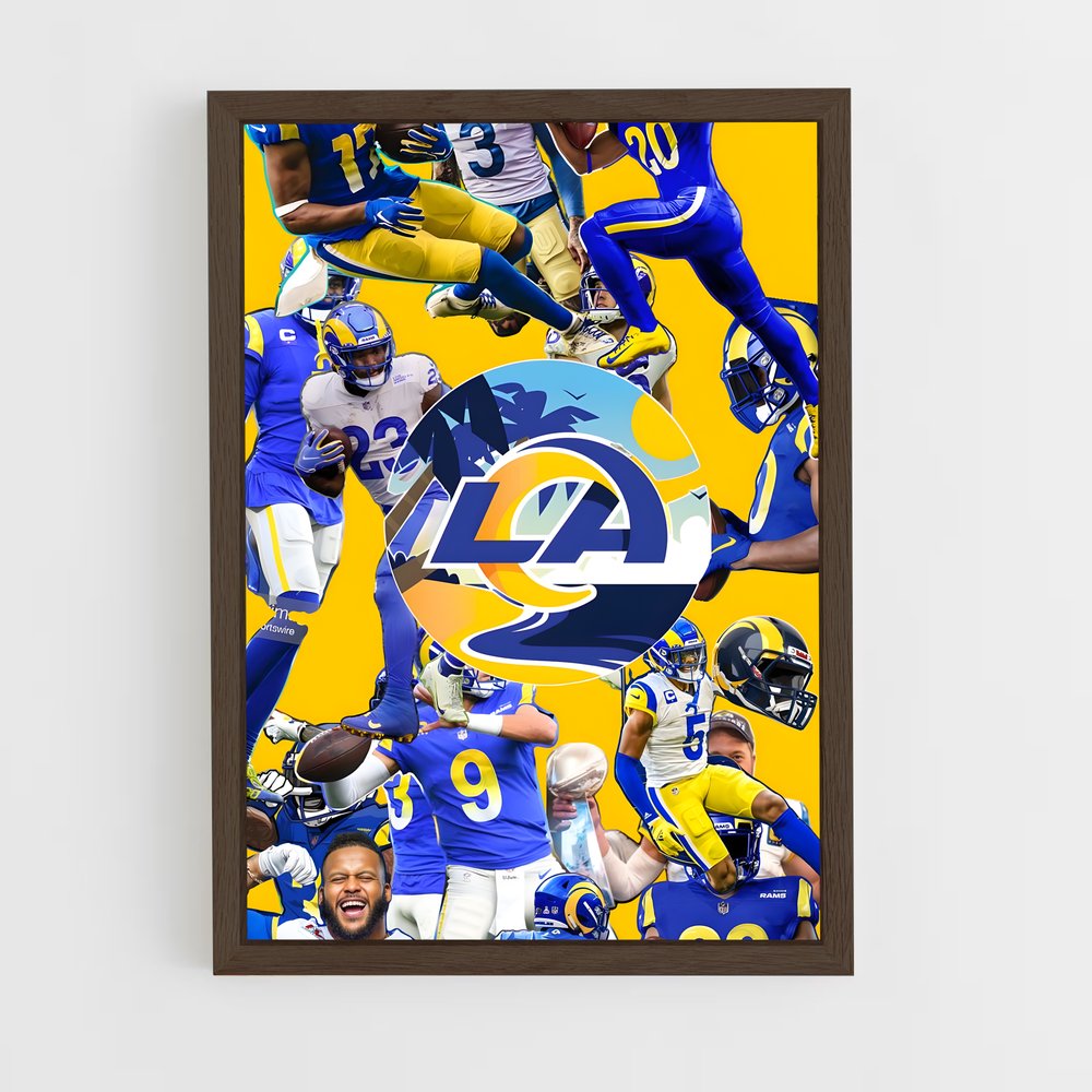 Poster Équipe LA Rams – affiche Football US (vue 5)