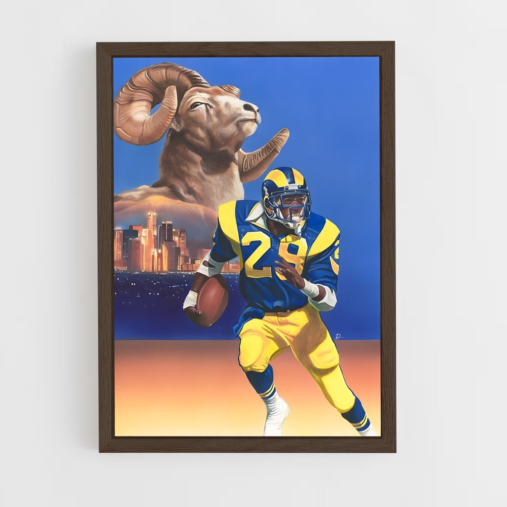 Poster Rams de Los Angeles Vintage – affiche Football US (vue 5)