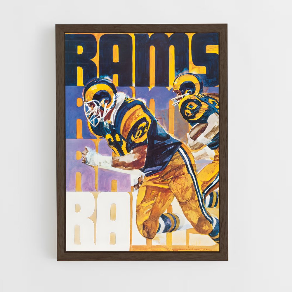 Poster Rams Énergie Vintage – affiche Football US (vue 5)