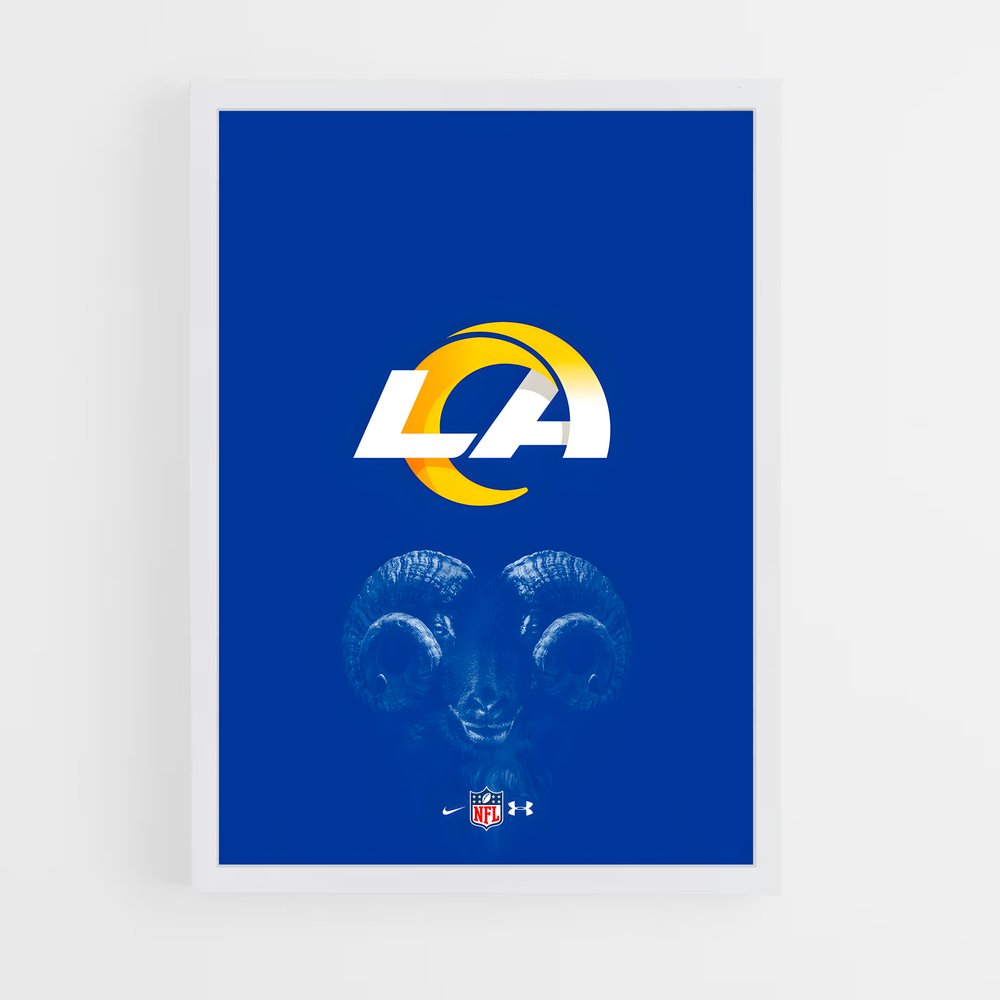 Poster Rams Spirit – affiche Football US (vue 3)