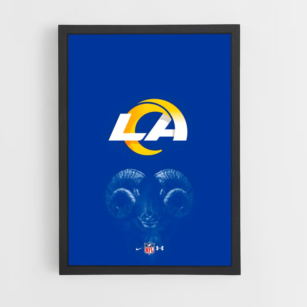 Poster Rams Spirit – affiche Football US (vue 2)