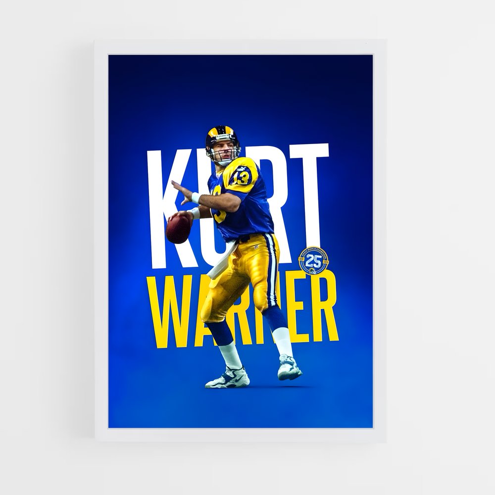 Poster Kurt Warner Rams – affiche Football US (vue 3)