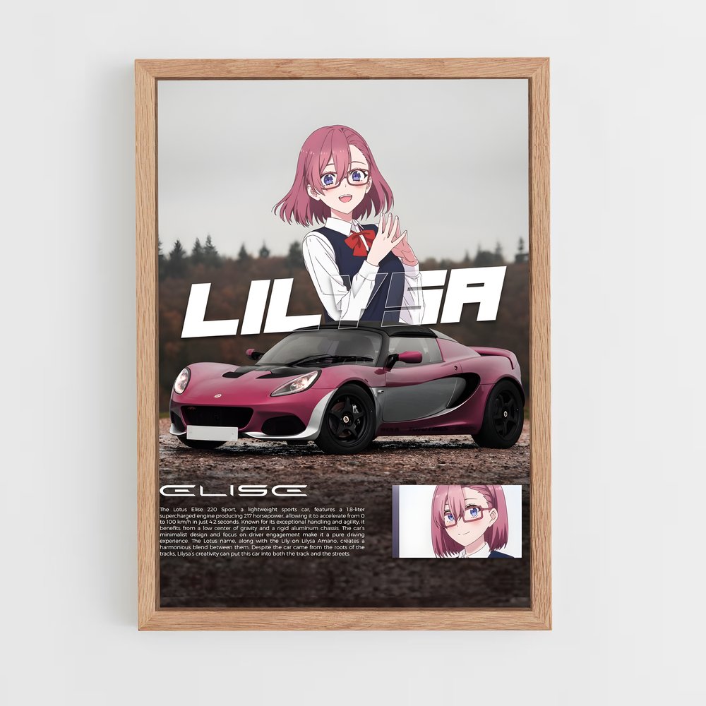 Poster Elisa Racing – affiche Lotus (vue 4)