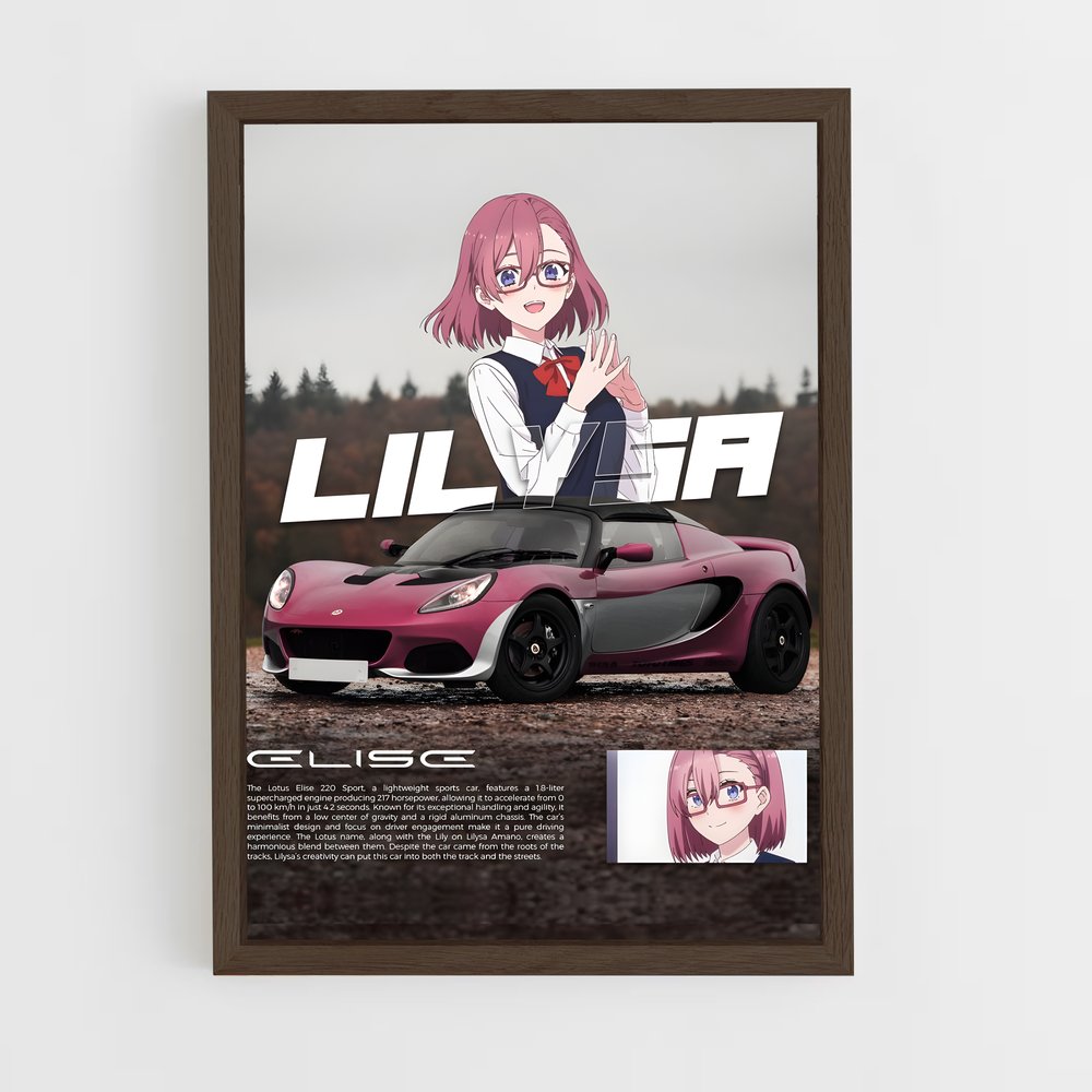 Poster Elisa Racing – affiche Lotus (vue 5)