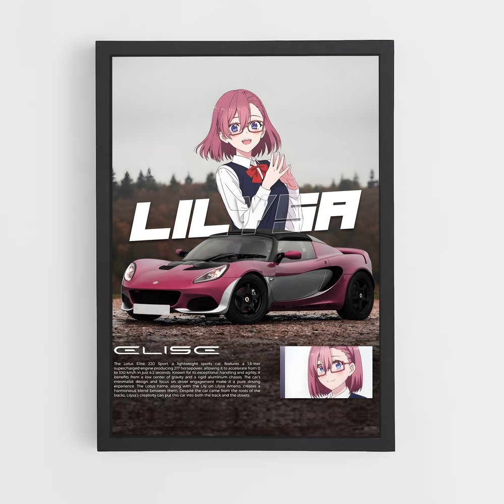 Poster Elisa Racing – affiche Lotus (vue 2)