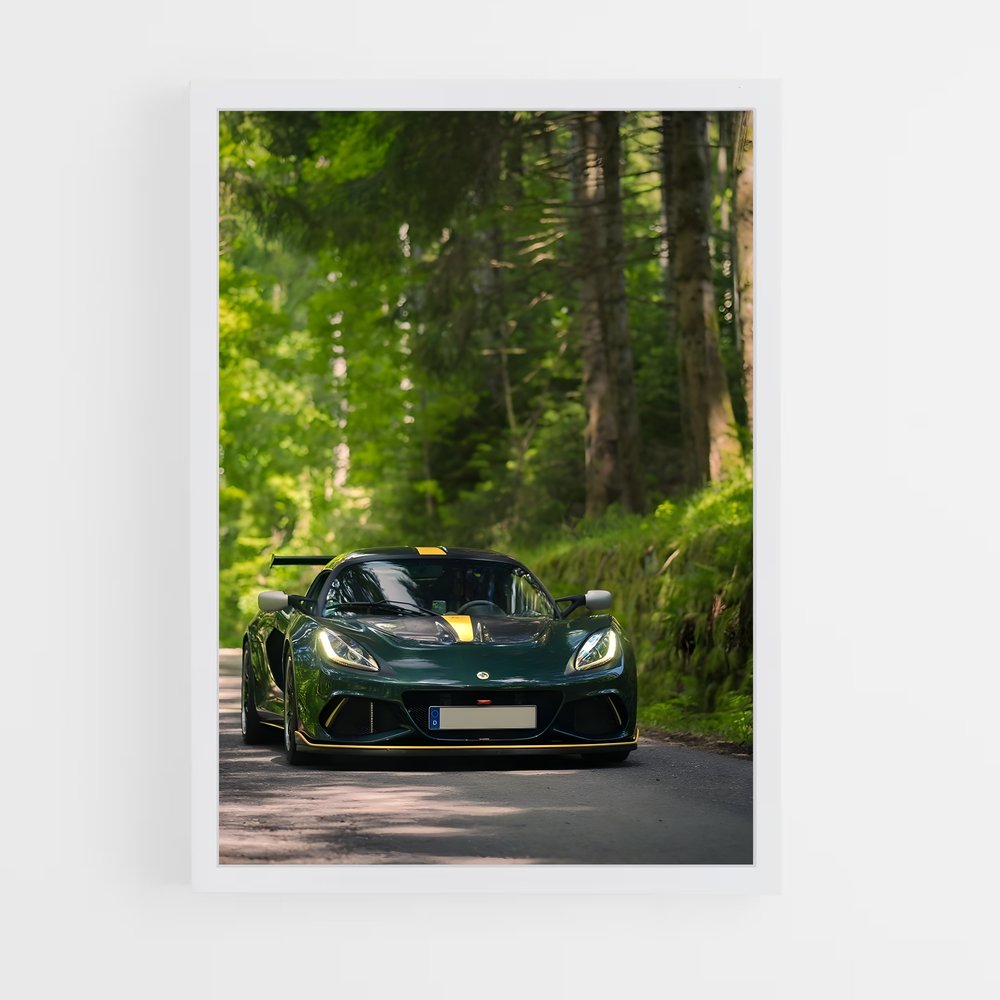 Poster Vitesse et Nature – affiche Lotus (vue 3)